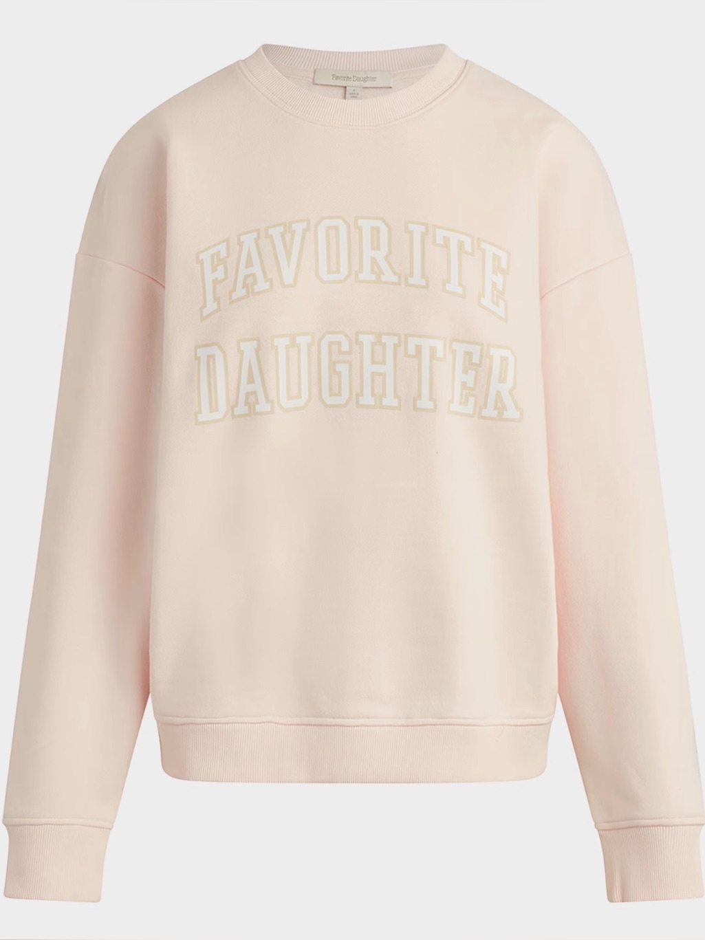 Favorite Daughter Pale Pink 'Favorite Daughter' Crewneck Sweatshirt